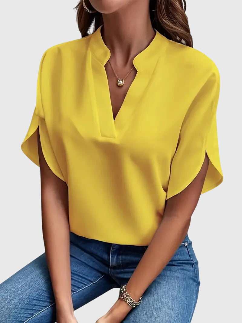 Beatrix™ | Měkká a elegantní košile s výstřihem do V