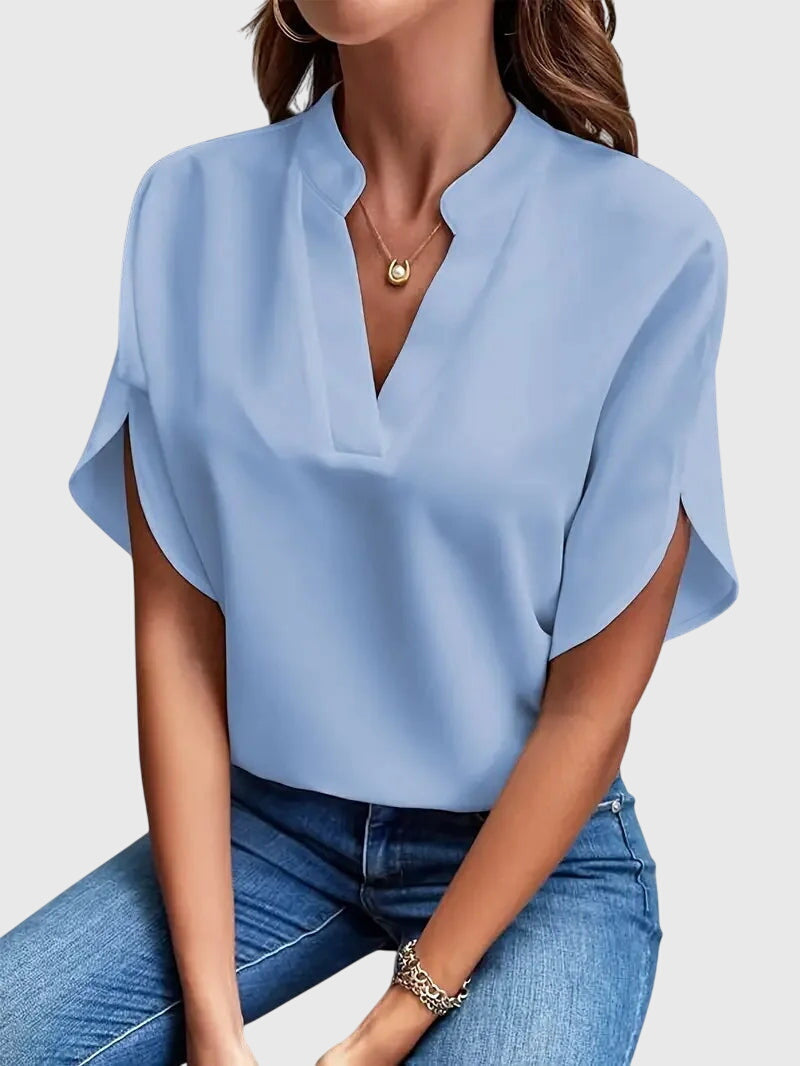 Beatrix™ | Měkká a elegantní košile s výstřihem do V