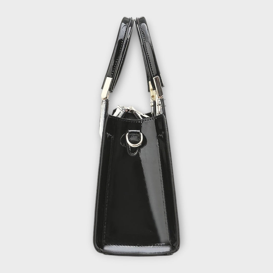 Olivia | Bolsa de Mão com Estampa de Crocodilo Brilhante