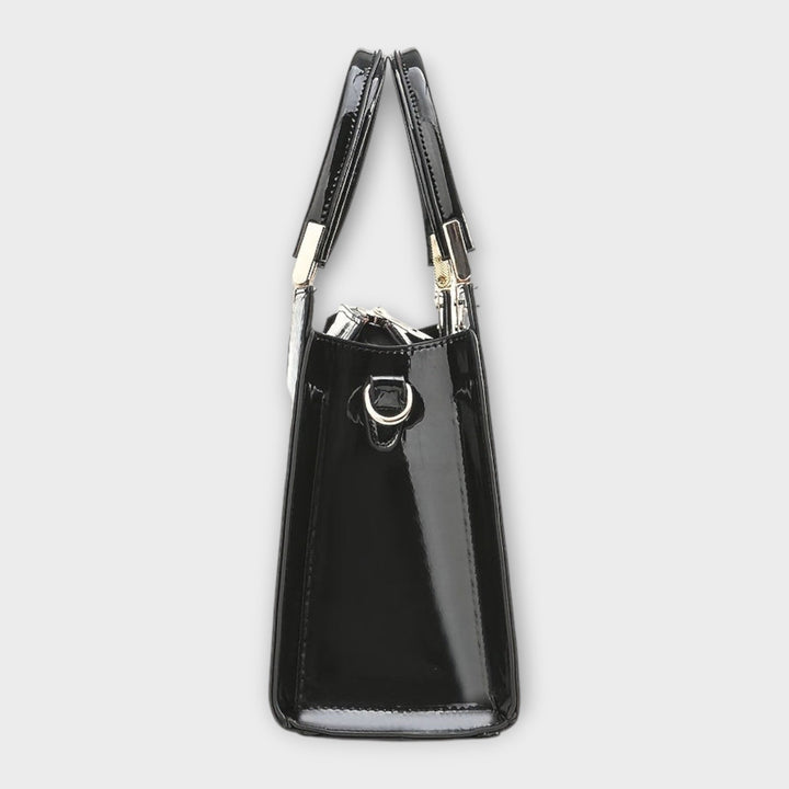 Olivia | Bolsa de Mão com Estampa de Crocodilo Brilhante