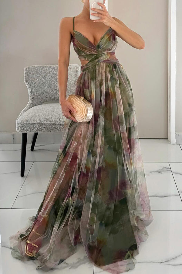 Dorte | Blumen-Maxikleid