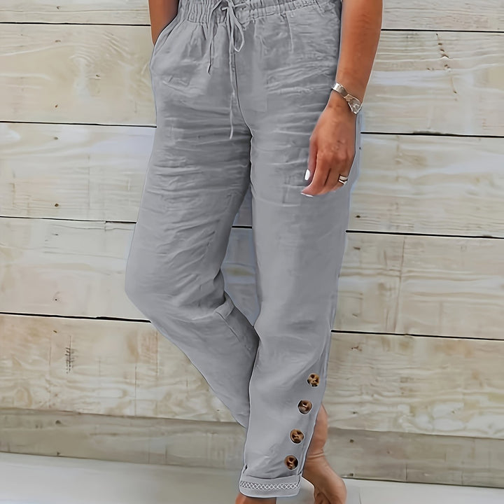 Linnea™ – Schlanke gerade Baumwollhose