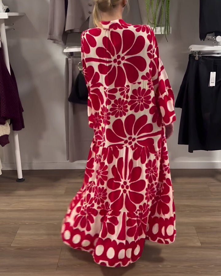 Marielle | Vestido maxi elegante con estampado