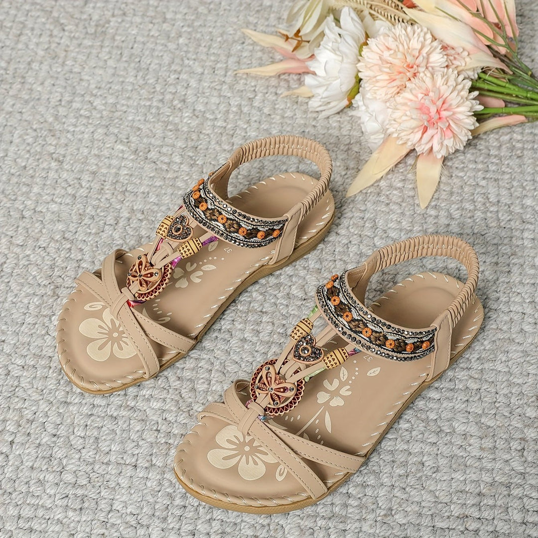Nalu | Boho Flache Sandalen