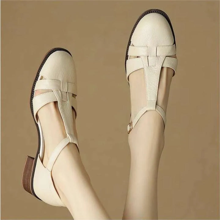 Sylviera T-Riemen Ballerinas