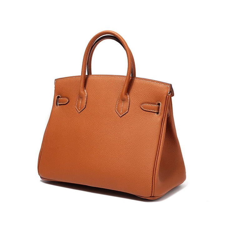 Victoria | Bolsa de mão clássica de couro com vários bolsos e fechamento seguro