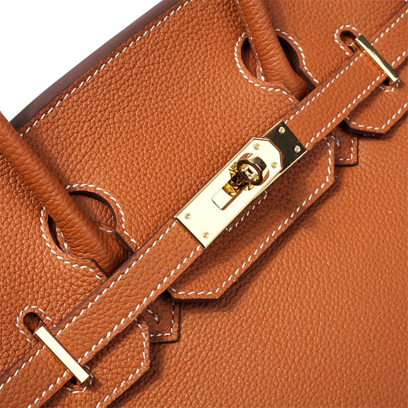 Victoria | Bolsa de mão clássica de couro com vários bolsos e fechamento seguro