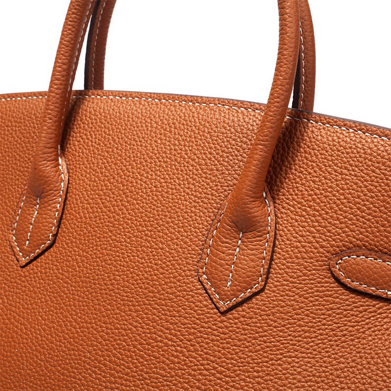 Victoria | Bolsa de mão clássica de couro com vários bolsos e fechamento seguro