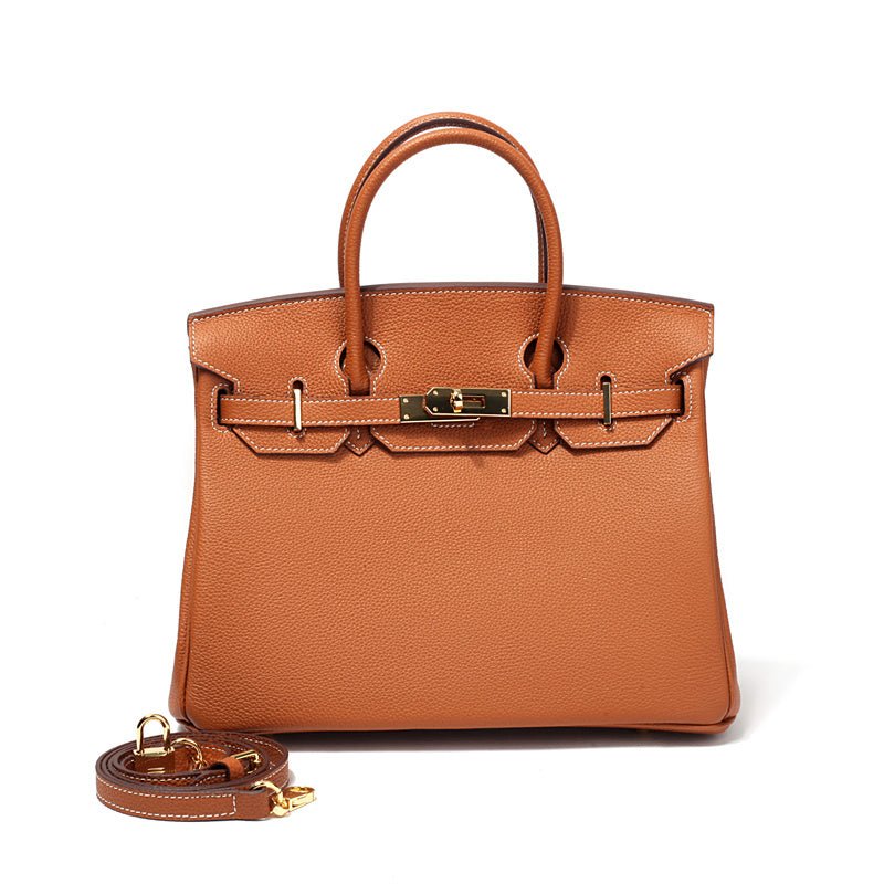 Victoria | Bolsa de mão clássica de couro com vários bolsos e fechamento seguro