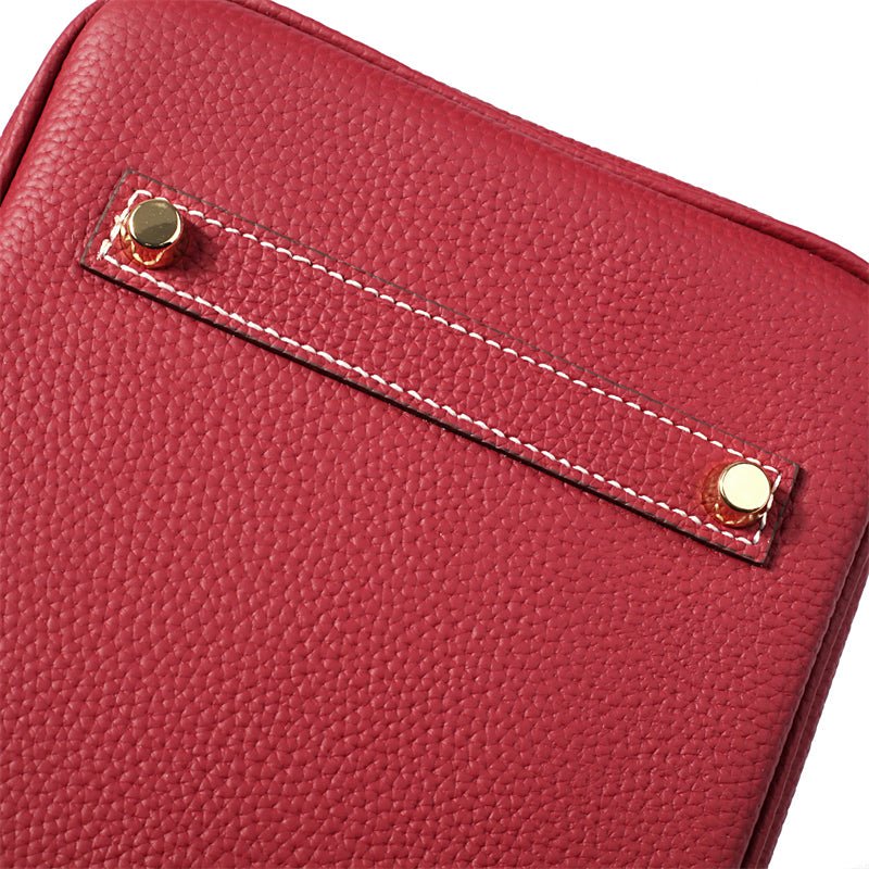 Victoria | Bolsa de mão clássica de couro com vários bolsos e fechamento seguro