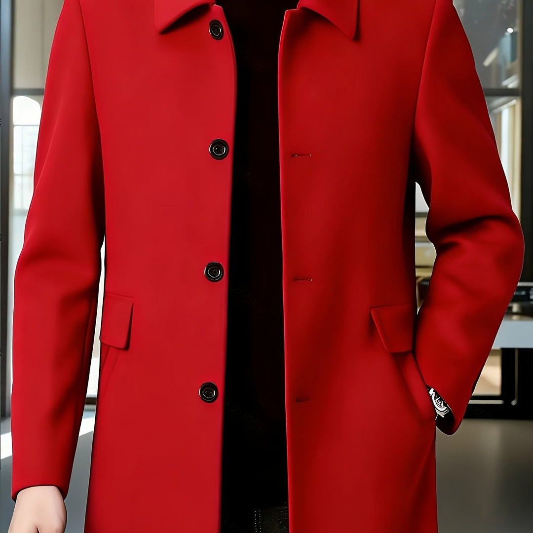 Bennett | Refined Single-Breasted Overcoat with Classic Collar