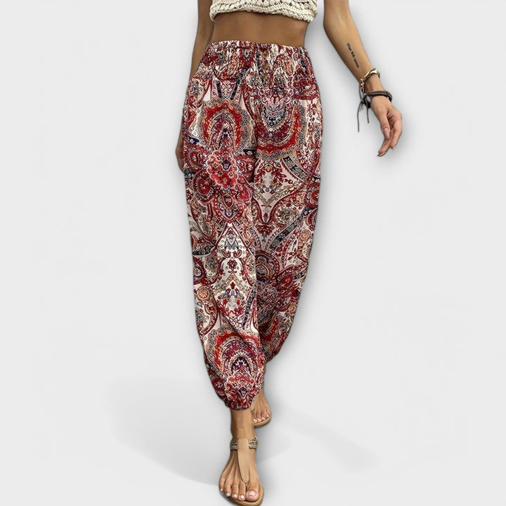 Scarlett - Pantaloni con Motivo Etnico