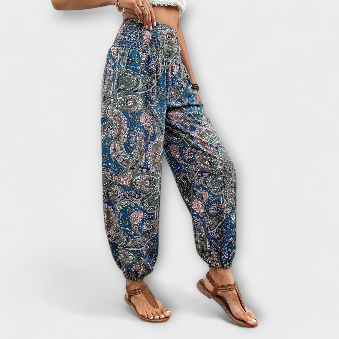 Scarlett - Pantaloni con Motivo Etnico