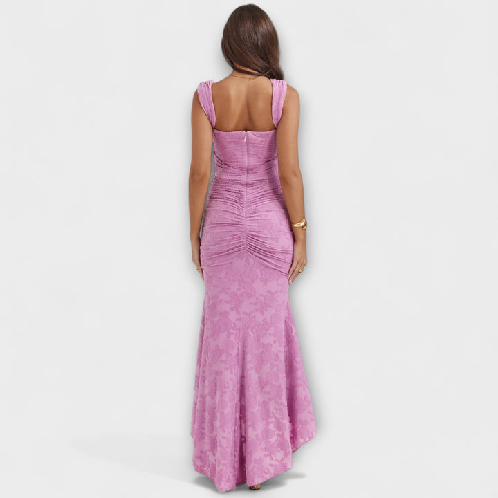 Renske - Vestido Longo com Corpete Elegante e Refinado