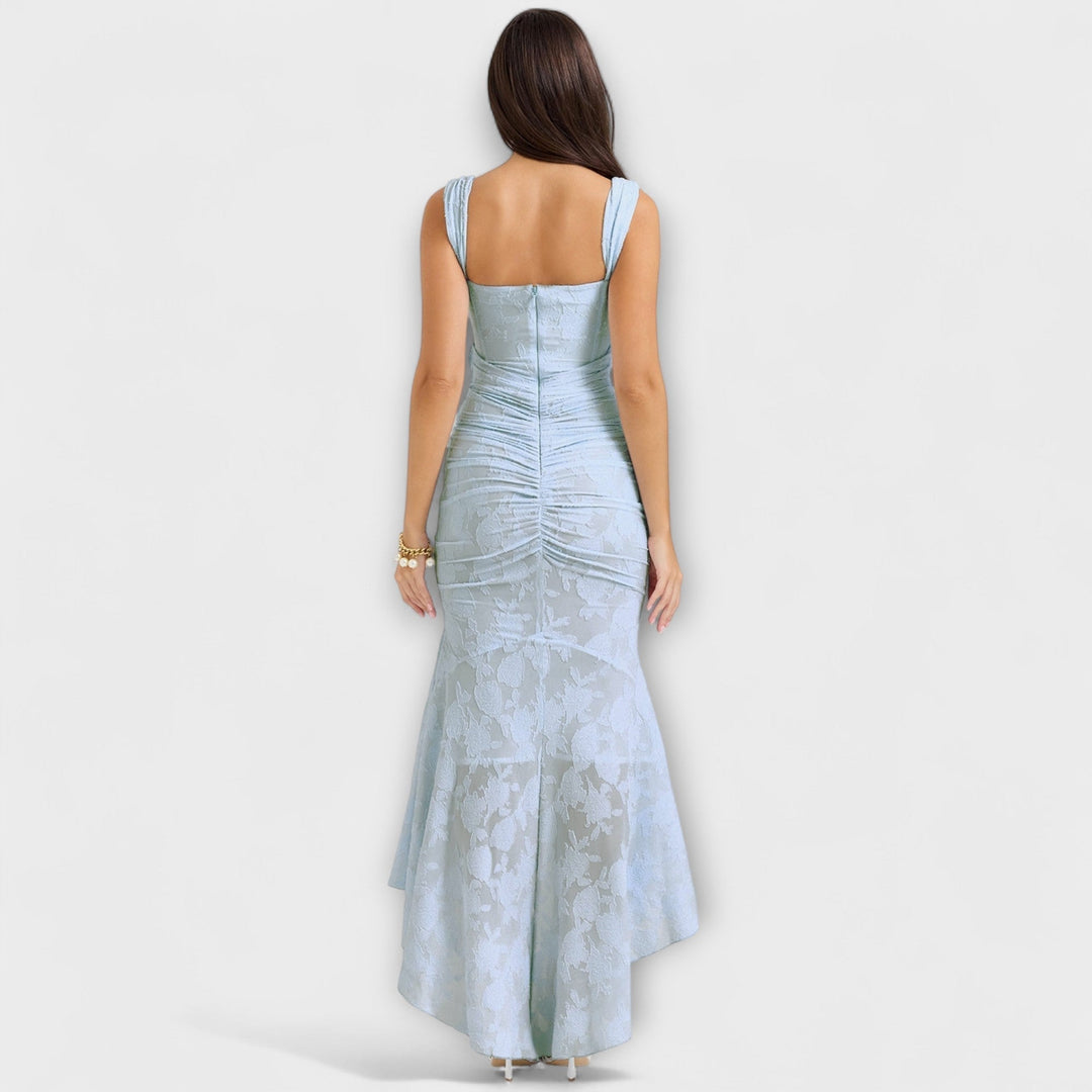 Renske - Vestido Longo com Corpete Elegante e Refinado