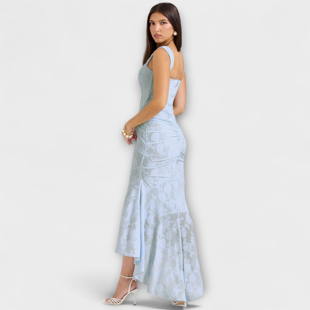 Renske - Vestido Longo com Corpete Elegante e Refinado