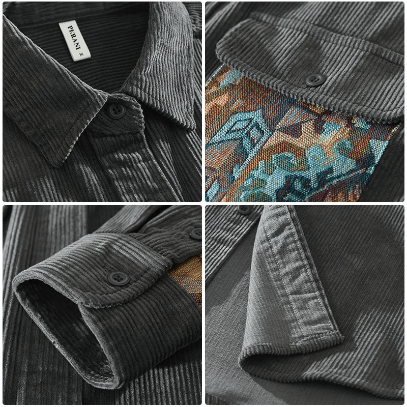 Camisa de Veludo Cotelê Wellington