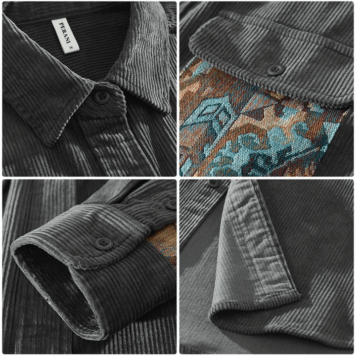 Camisa de Veludo Cotelê Wellington