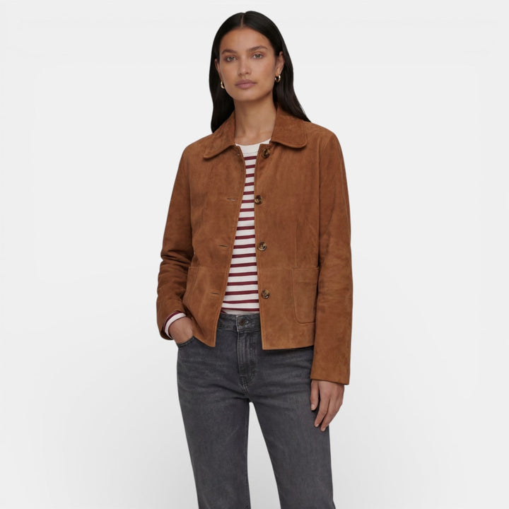 Tabitha | Elegante Wildlederjacke für Damen mit leichtem Design und weicher Oberfläche