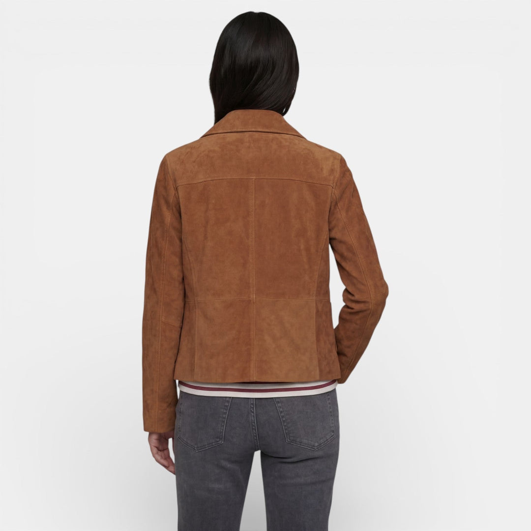 Tabitha | Elegante Wildlederjacke für Damen mit leichtem Design und weicher Oberfläche