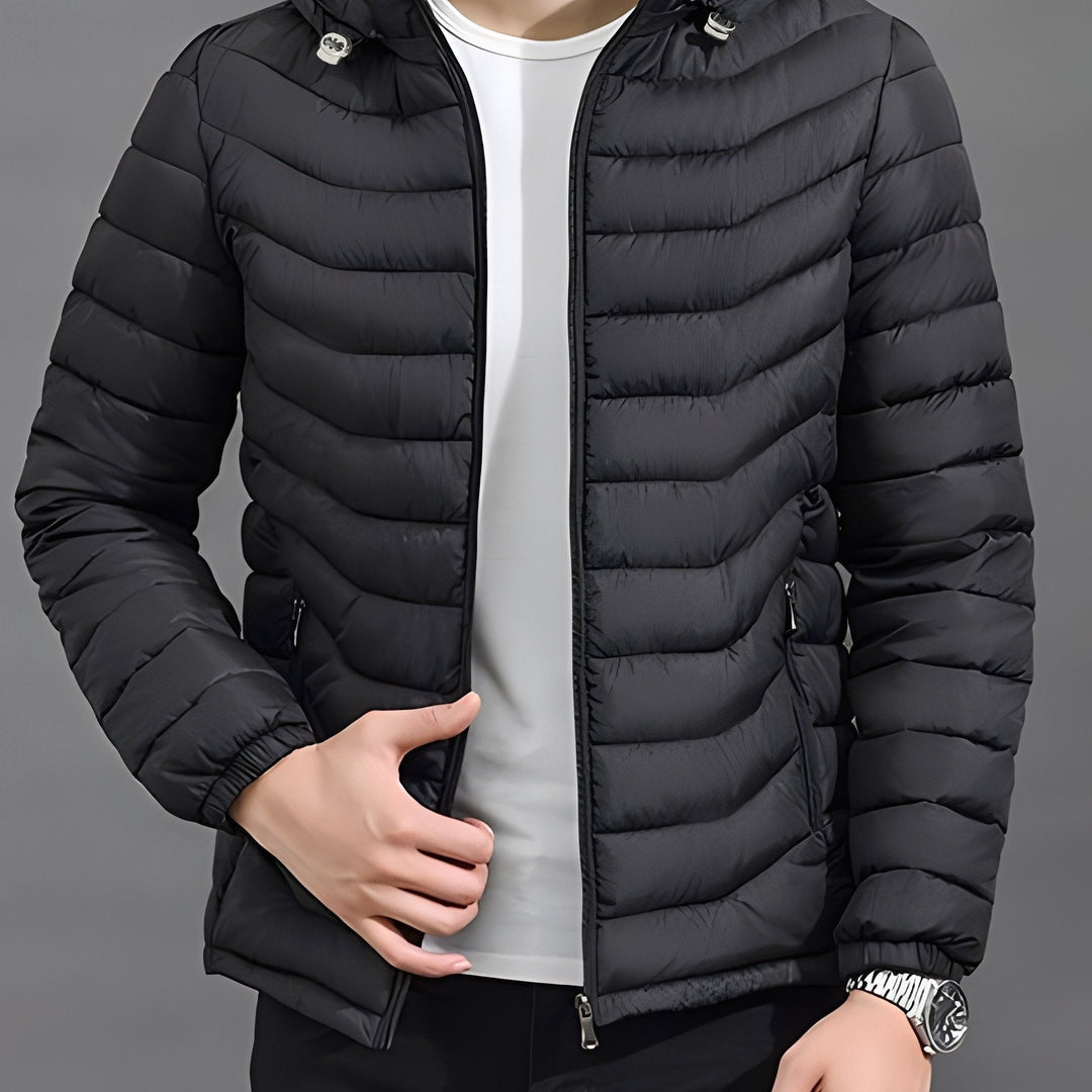 Thaddeus | Dependable Quilted Puffer Jacket with Removable Hood and Zippered Pockets
