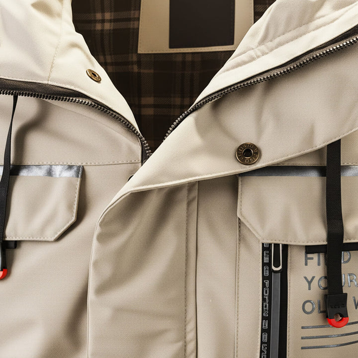 Cody | Veste à capuche résistante à l’eau pour homme, avec poches renforcées