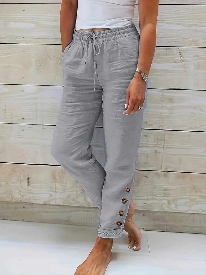Linnea™ – Schlanke gerade Baumwollhose