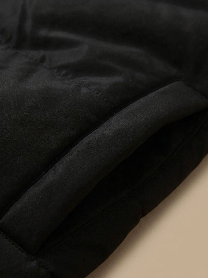 Lucienne | Cozy Hooded Down Jacket with Sherpa Fleece Lining and Quilted Exterior