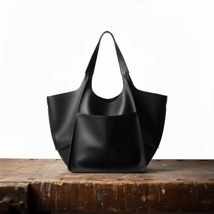 Henrietta | Classic Vintage Tote Bag with Vegan Leather Finish