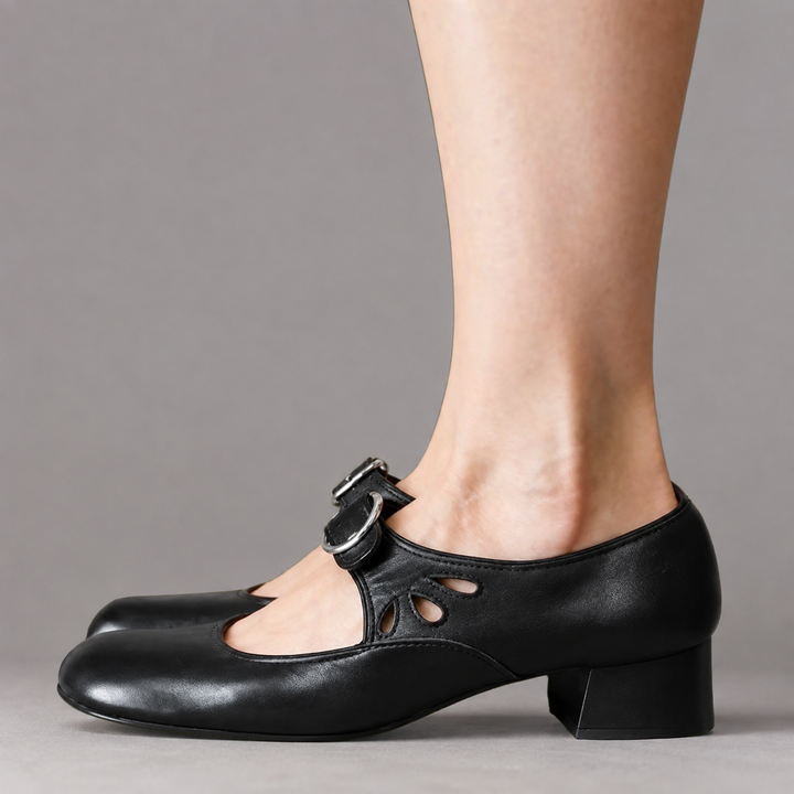 Denisa | Sandales orthopédiques en cuir avec semelle compensée confortable