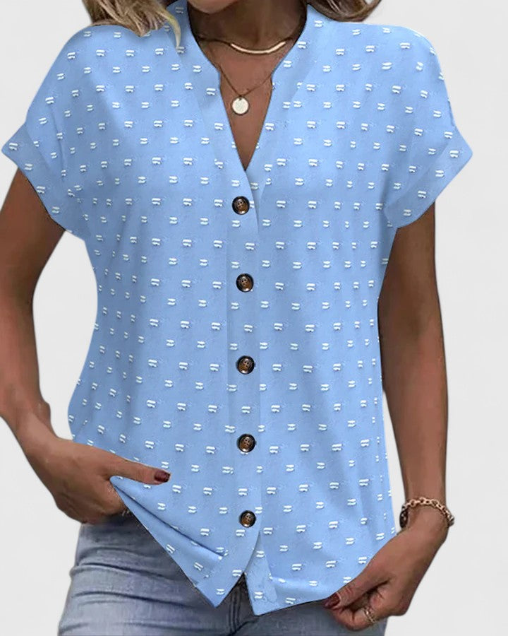 Miles | Chemise confortable à col en V