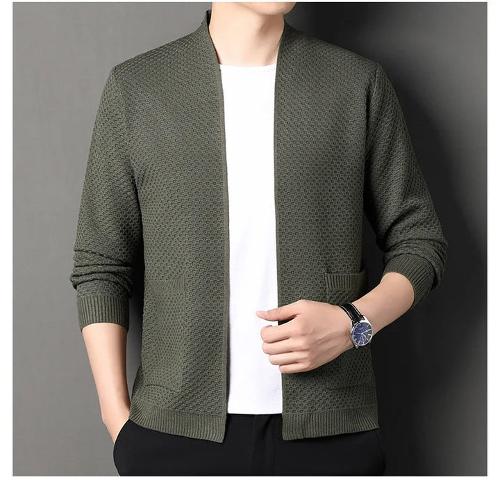 James™ - Komfortabel Honeycomb Strikket Cardigan