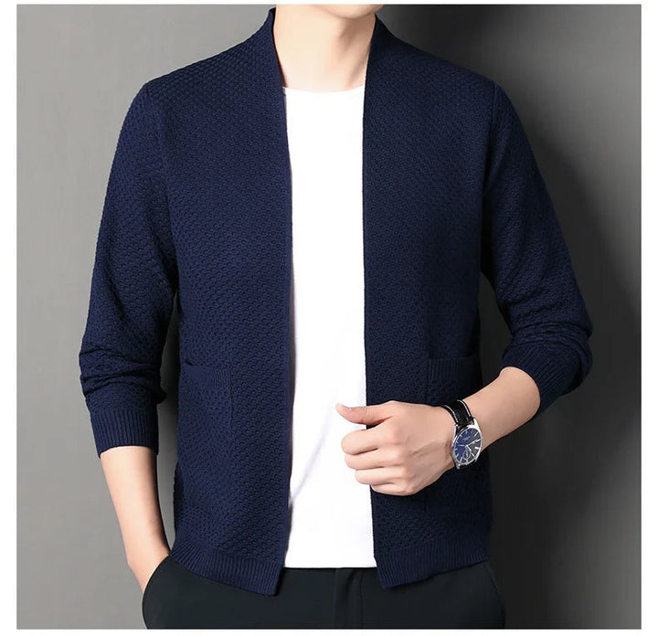 James™ - Komfortabel Honeycomb Strikket Cardigan