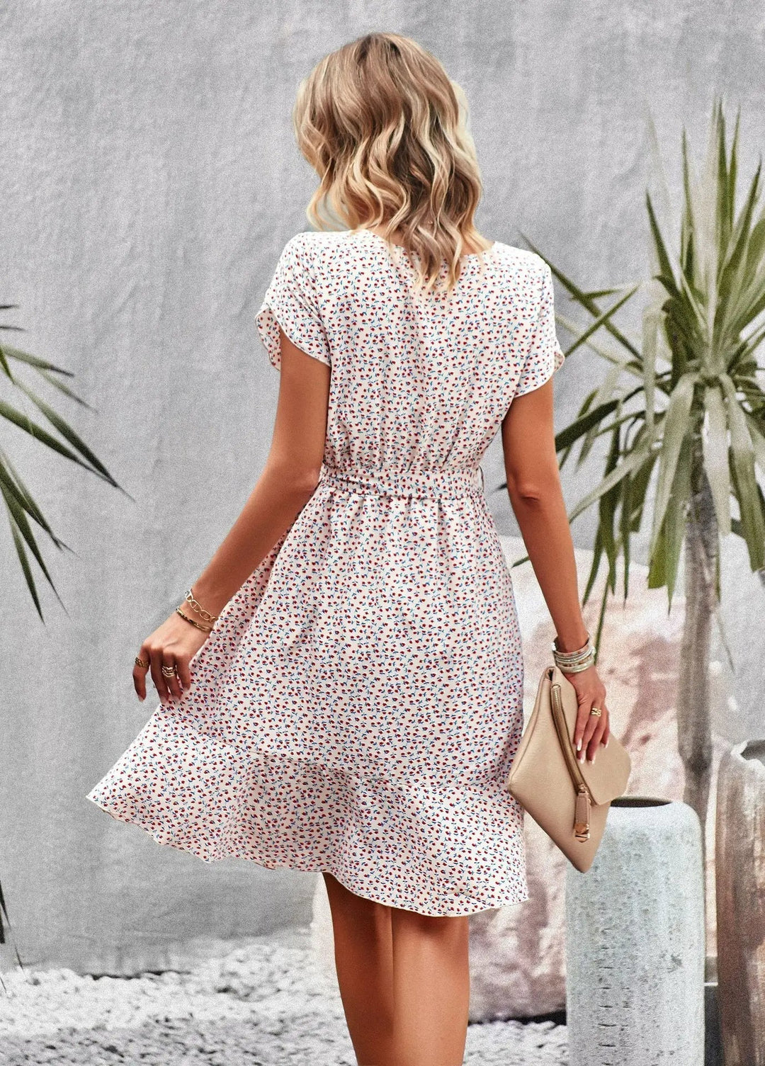 Scarlett™ - Vestido Casual Plissado com Estampa Floral