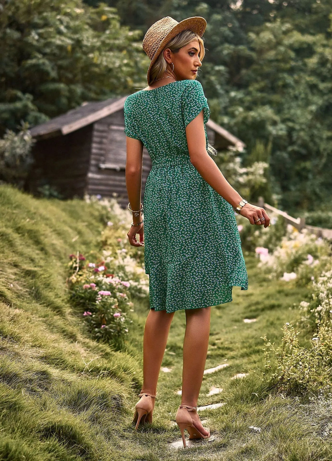 Scarlett™ - Vestido Casual Plissado com Estampa Floral