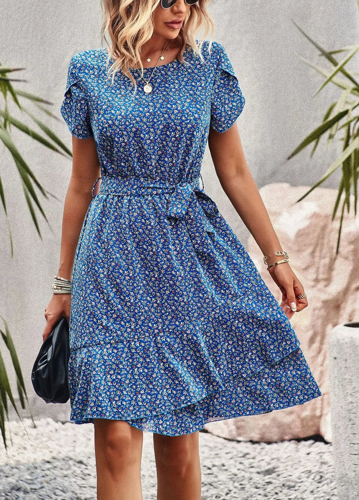 Scarlett™ - Vestido Casual Plissado com Estampa Floral