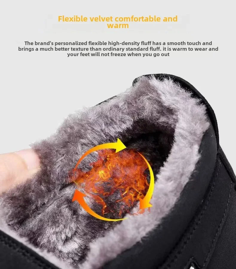 Orthopedic Winter Boots – Waterproof Plush-Lined Boots for Men