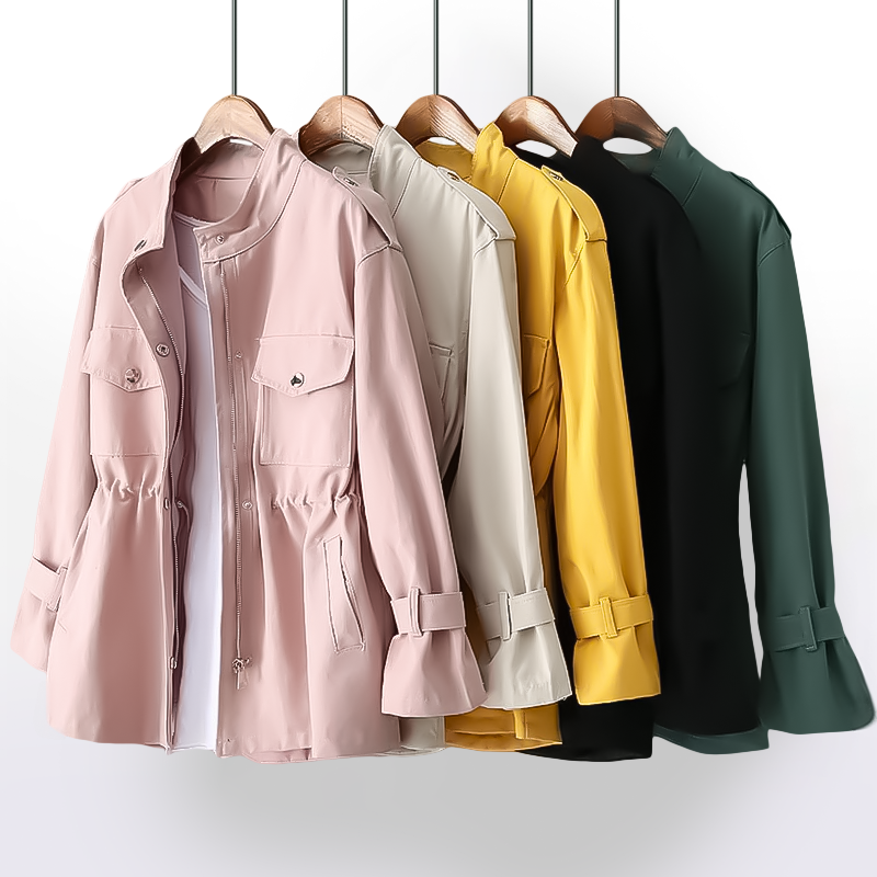 Frances | Elegant trenchcoat med bælte i taljen og åndbart stof
