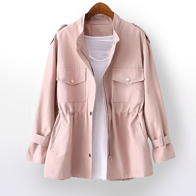 Frances | Elegant trenchcoat med bælte i taljen og åndbart stof