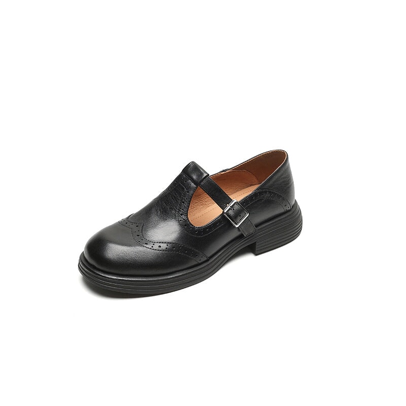 Mattea | Mary Janes Elegantes de Couro