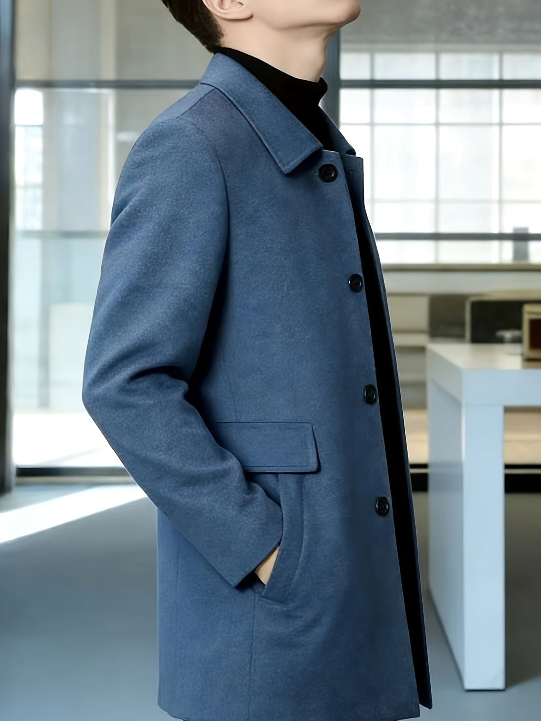 Bennett | Refined Single-Breasted Overcoat with Classic Collar