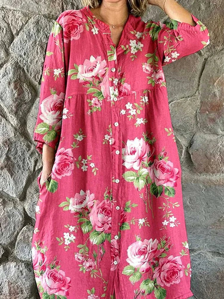 Maddie | Kunstvolles Blumenkleid