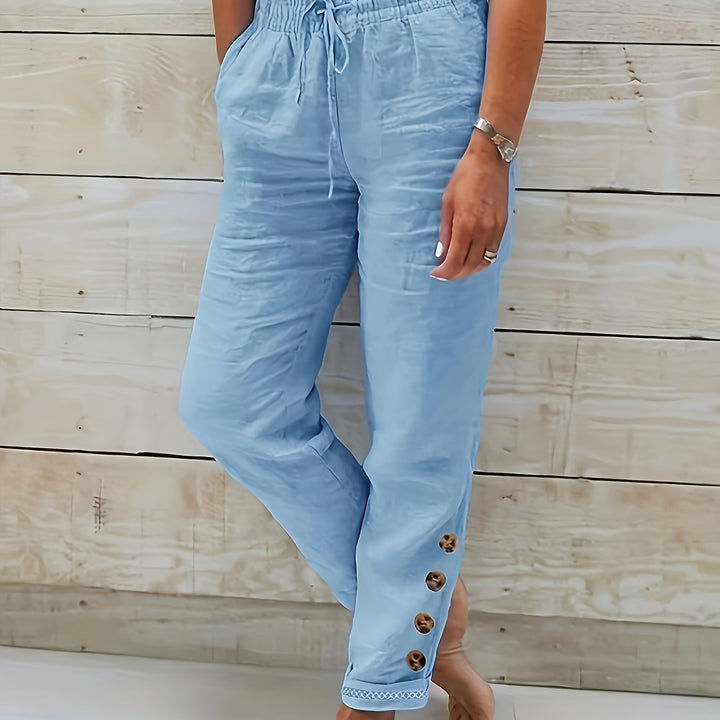 Linnea™ – Schlanke gerade Baumwollhose