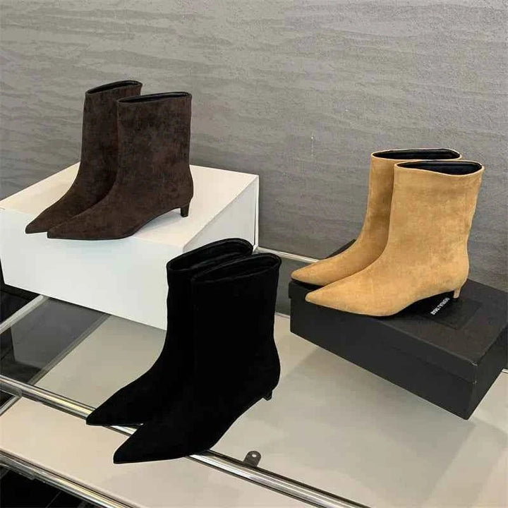 Rosalie | Elegante Damenstiefeletten mit schmalem Absatz und knöchelhohem Design