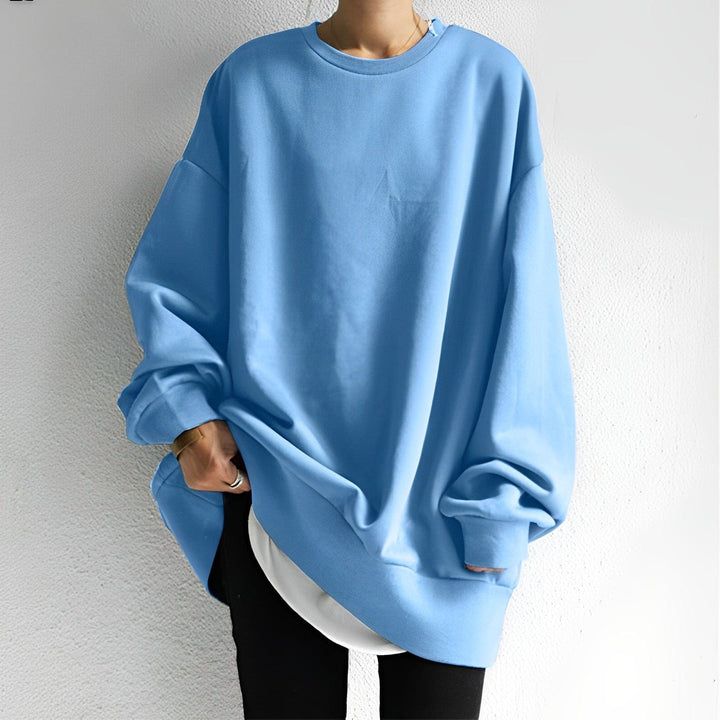 Vivian | Suéter oversized descontraído, com tecido texturizado e modelagem ampla