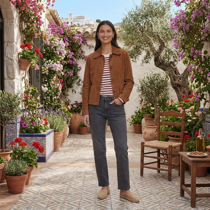 Tabitha | Elegante Wildlederjacke für Damen mit leichtem Design und weicher Oberfläche