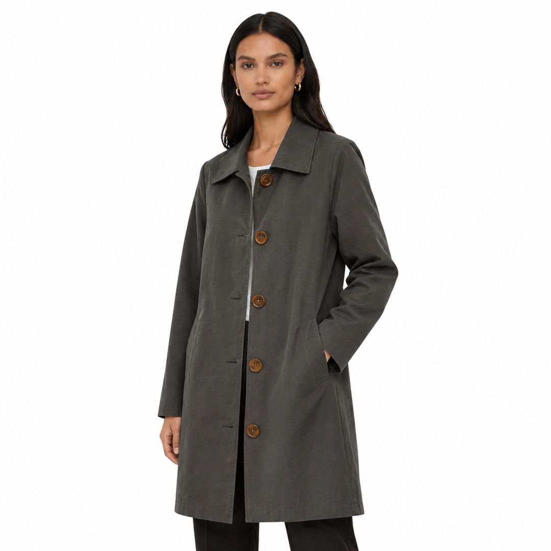 Cordelia | Eleganter Midi-Trenchcoat für Damen mit schmeichelhafter Silhouette und modernem Schnitt