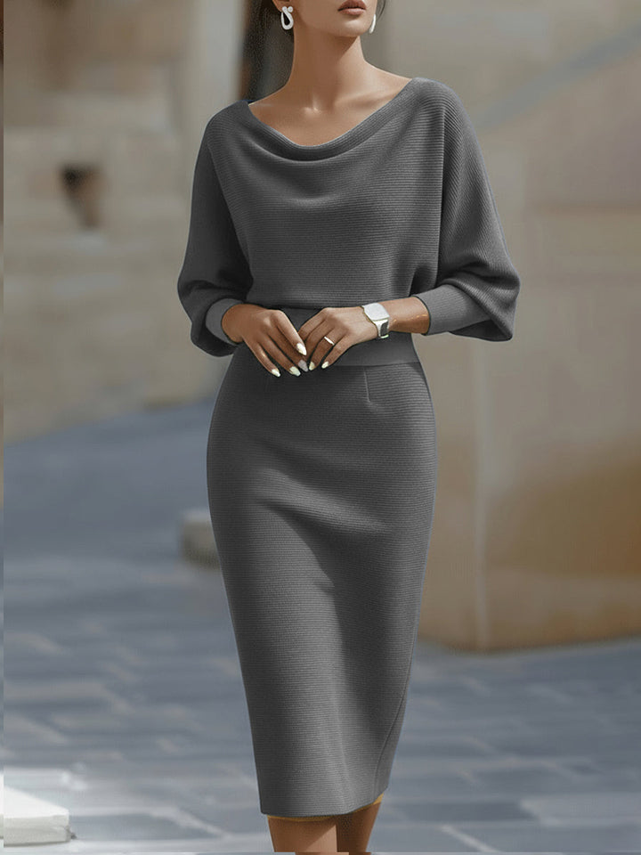 Brielle | Elegantní midi šaty s řasením