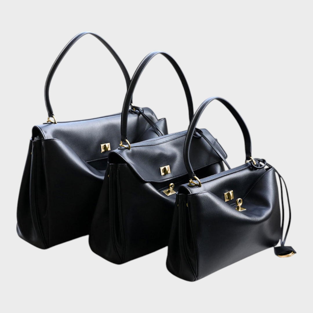 Amandine | Bolsa de ombro com estrutura suave, aba magnética e alça ajustável