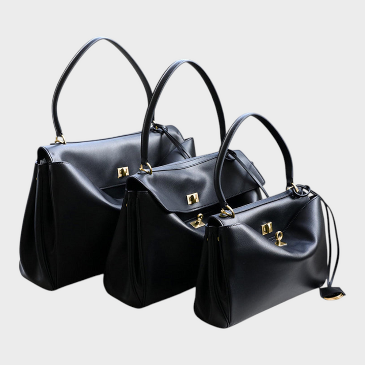 Amandine | Bolsa de ombro com estrutura suave, aba magnética e alça ajustável